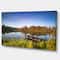 Designart - Still Waters of Fall Lake - Landscape Canvas Art Print